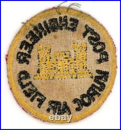 WW2 WWII US Army Muroc Air Field Post Engineer patch SSI (Seen 2-3)