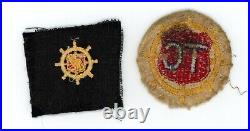 WW2 WWII US Army Transportation Corps Water Division insignia set