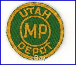 WW2 WWII US Army Utah Depot MP cap patch 2