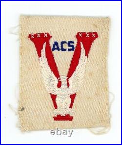 WW2 WWII US Home Front Volunteer Army Canteen Service patch SSI Hollywood CA