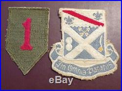 WWII 1st Infantry Patch Italian Made Rare Military 18th Regiment Pocket US Army