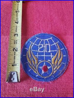 WWII 20th US Army Air Force Theater Made Patch