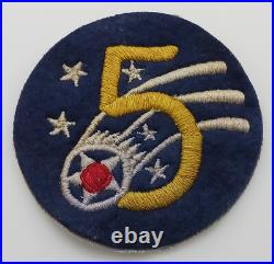 WWII 5th US Army Air Forces AAF Patch