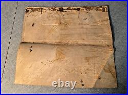 WWII Army Air Force Pilot Aircrew Leather Blood Chit CBI China LARGE BACK Patch