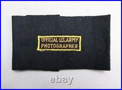 WWII Army Photographer Lot Stars And Stripes, U. S. War Photo Armband & Patches