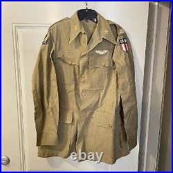 WWII CBI US Officer Uniform Pilot Wings China Burma India Patches Army Air Corps