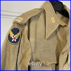 WWII CBI US Officer Uniform Pilot Wings China Burma India Patches Army Air Corps