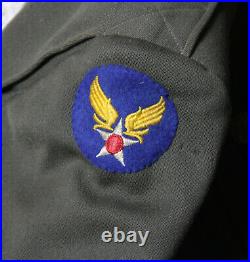 WWII CBI U. S. ARMY AIR FORCE China Burma India Bullion Patch Wool Jacket Named
