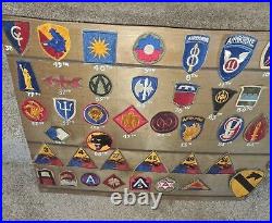 WWII Complete Original Set U. S. Army Divisional Patches 101st many more