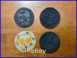 WWII Era Army Air Forces Bullion Patches Lot Different Variations Lot of 4 #1