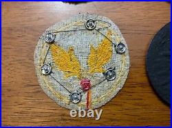 WWII Era Army Air Forces Bullion Patches Lot Different Variations Lot of 4 #1