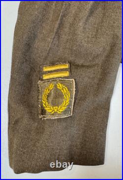 WWII Ike Jacket US 8th Army 10th Corps Engineers Patch Size 34R