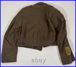 WWII Ike Jacket US 8th Army 10th Corps Engineers Patch Size 34R