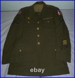 WWII JACKET 10th US Army Air Force CBI China Burma India PATCHED Sarg. UNIFORM
