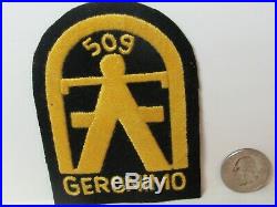 WWII/KW US Army 509th Parachute Infantry Rgt Geronimo Hand Made Pocket Patch