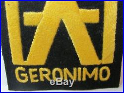 WWII/KW US Army 509th Parachute Infantry Rgt Geronimo Hand Made Pocket Patch