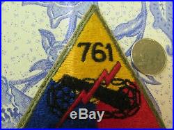 WWII/KW US Army 761st Tank Battalion Hand Made (Afro American Unit) Patch