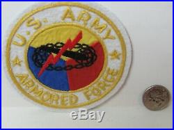 WWII/KW US Army Armored Force Round Center PX Hand Made Pocket Patch