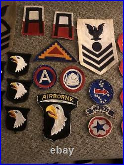 WWII Korea Vietnam US Army AIRBORNE USAAF Patch Lot Cut Edge Division Squadron
