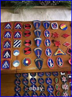 WWII Korea Vietnam US Army Infantry USAAF Patch Lot Of 122 Cut Edge Division AF
