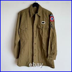 WWII Korean War US Army Shirt Patched 508th RCT Airborne Named