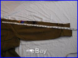 WWII Shirt U. S. Army 13th Armored Division Patch + 2 Pants Wool Trousers Light
