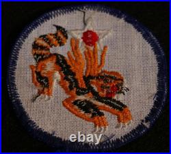 WWII USAAF 14th Army Air Force Flying Tigers SSI Chinese Theater Embroidered