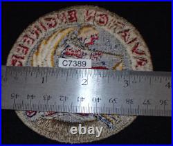 WWII USAAF Army Air Force'Aviation Engineers' Pocket Patch 3 5/8 Gauze Back