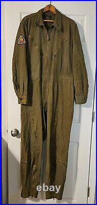 WWII USAAF US Army Air Force Pilot Type L-1 Flight Suit Medium Long with Patch