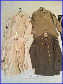 WWII USAAF US Army Air Force UNIFORM SHIRT Patches COMMUNICATIONS SPECIALIST lot