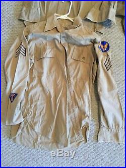 WWII USAAF US Army Air Force UNIFORM SHIRT Patches COMMUNICATIONS SPECIALIST lot