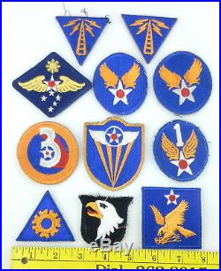 WWII US 2nd- 3rd & 4th ARMY AIR FORCE 101st AIRBORNE -Corps Radio Patches S19A