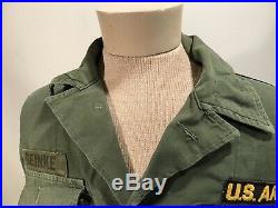 WWII US 5th Army Fatigue Uniform Paratrooper Airborne Shirt WithPatches