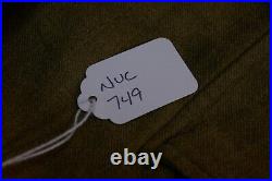 WWII US AAF T/4 OD Field'Gas Flap' Shirt 3rd & 7th Army SSI Patched 14 x 32 Sz