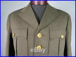 WWII US ARMY AUSTRIAN OCCUPATION FORCES OFFICER'S COAT WITH 9th ARMORED PATCH