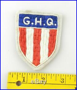 WWII US ARMY GHQ GENERAL HEADQUARTERS Patch MILITARY Badge T70c6