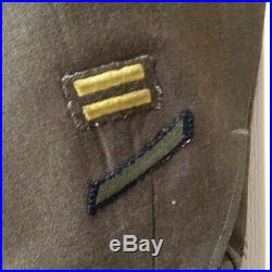 WWII US ARMY IKE JACKET UNIFORM w 8th ARMY & EUROPEAN THEATER OPS PATCHES