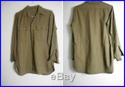 WWII US ARMY Wool Dress Jacket Pants Shirt UNIFORM Patches 38L Staff Sgt ADSEC