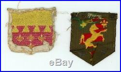 WWII US Army 113th Cavalry Group & 106th Cavalry Regiment patch SSI theatre made