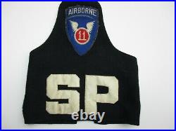 WWII US Army 11th Airborne Armband Sugamo Prison MacArthur Escort Japan WW2