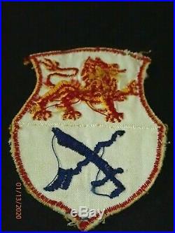 WWII US Army 15th Armored Cavalry Regiment SSI Patch Theater Made Wonderful Orig