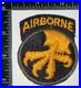 WWII US Army 17th Airborne Division Attached Tab Reversed Talon Black Base Patch