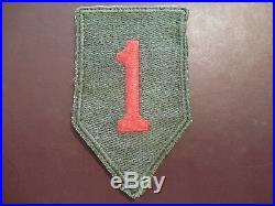 WWII US Army 1st Infantry Division Patch Military SSI Insignia Rare Italian Made