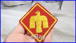 WWII US Army 45th Infantry Division Patch Theater Made Italian Hand Embor