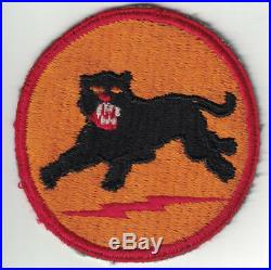 WWII US Army 66th Infantry Division Patch White Back 1st Design Charging Panther