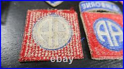 WWII US Army 82nd Airborne Division Patch Lot Paratrooper