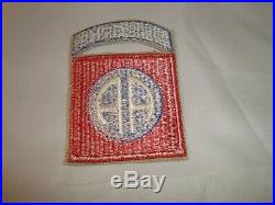 WWII US Army 82nd Airborne Division Patch withattached tab NO GLOW