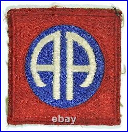 WWII US Army 82nd Airborne Shoulder Sleeve Insignia, Green Back