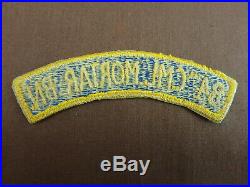 WWII US Army 84th Chemical Mortar Battalion Patch Tab NO UV GLOW