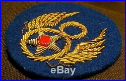 WWII US Army 8th Air Force Felt British Made Bullion Uniform Jacket Patch Pilot